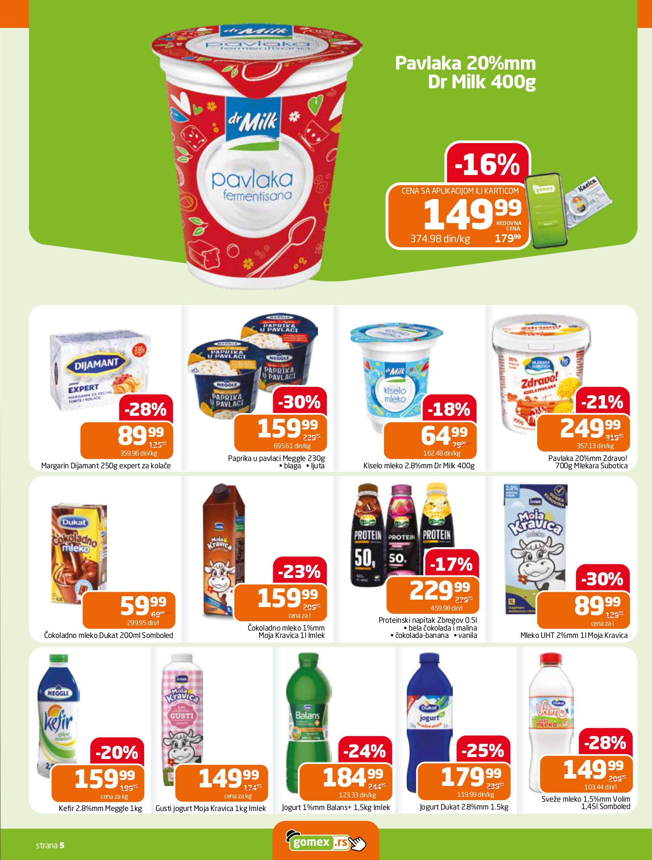Gomex katalog AKCIJE IZ ŠEŠIRA 30.7-5.8.2025.