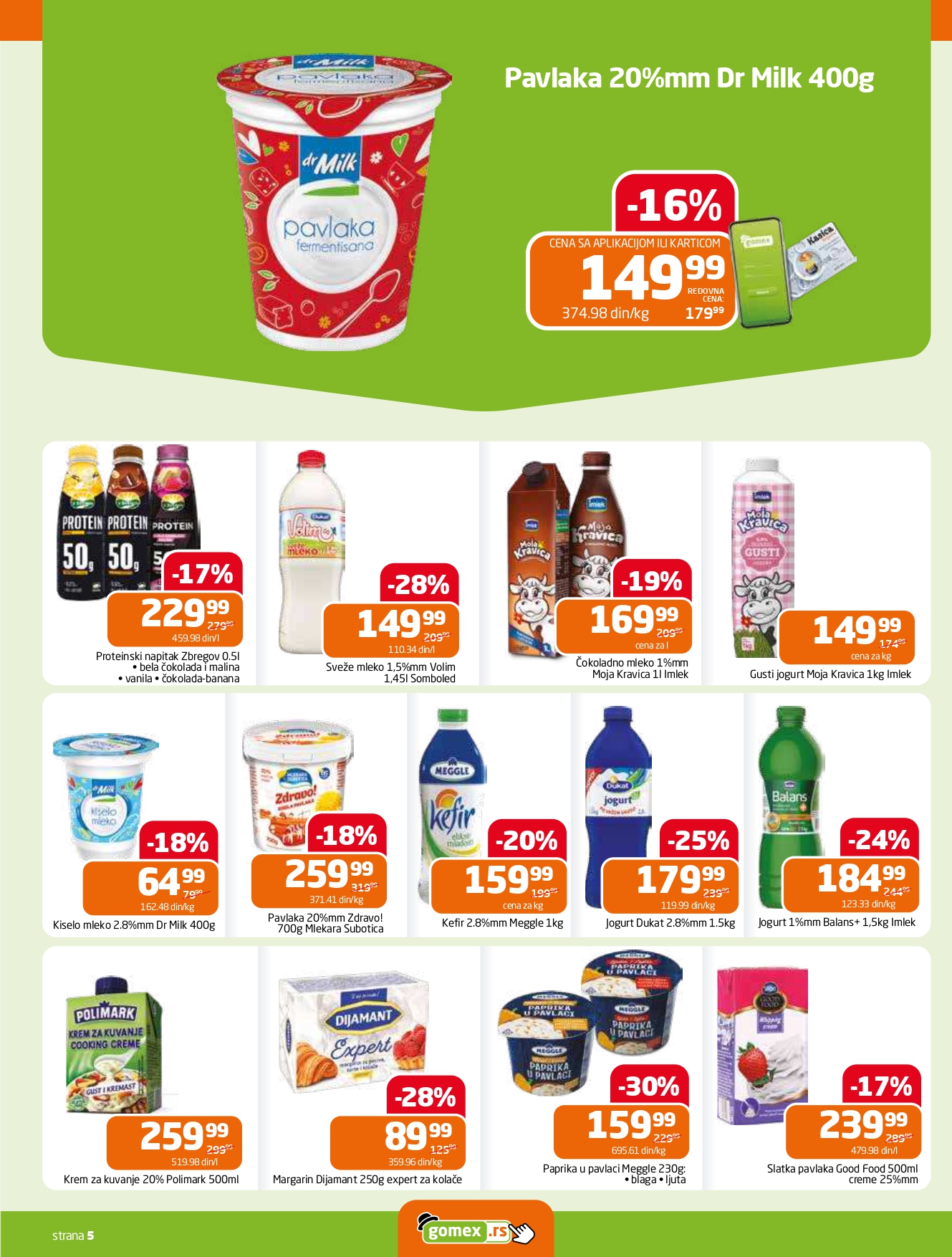 Gomex katalog AKCIJE IZ ŠEŠIRA 2-15.7.2025.
