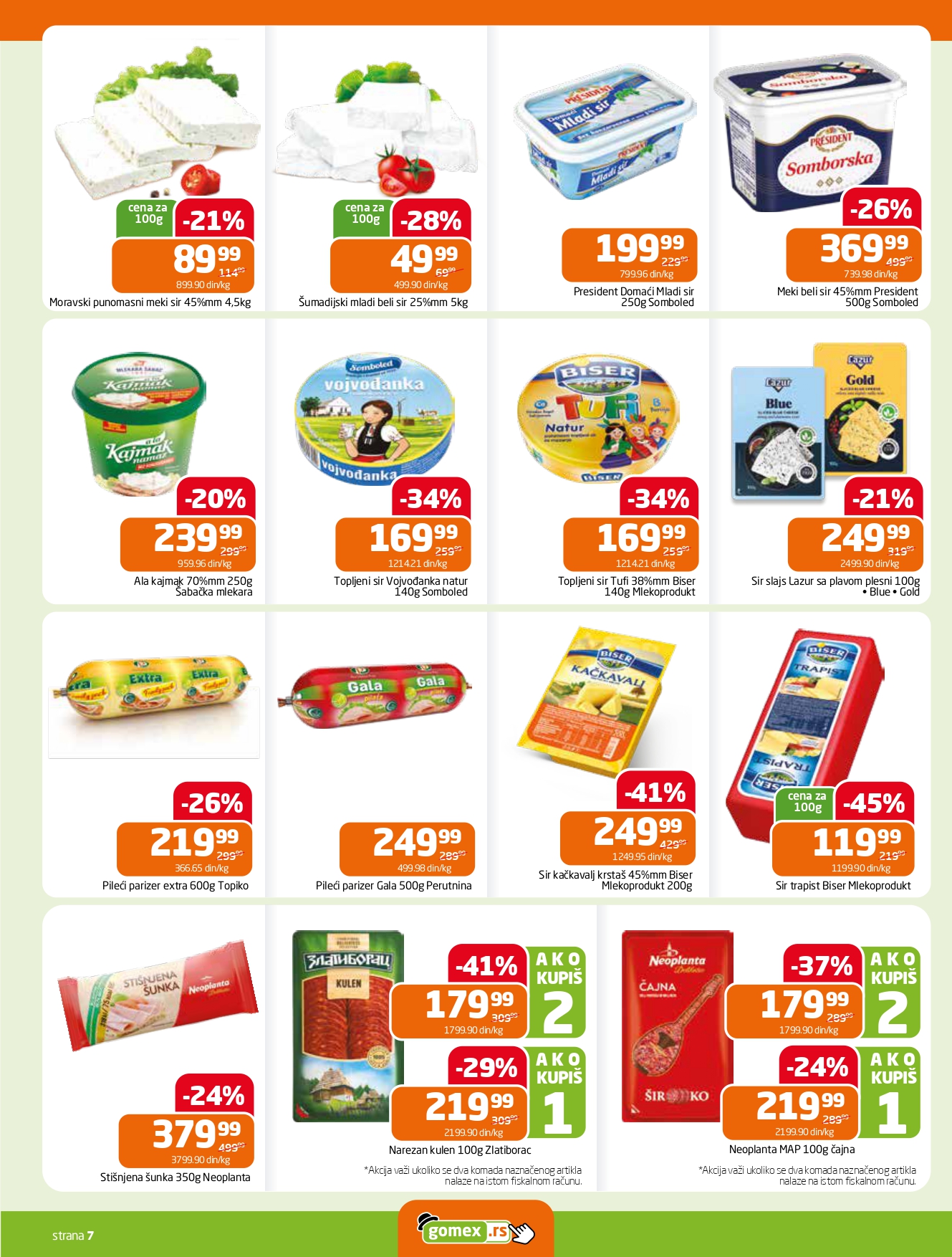 Gomex katalog AKCIJE IZ ŠEŠIRA 30.7-5.8.2025.
