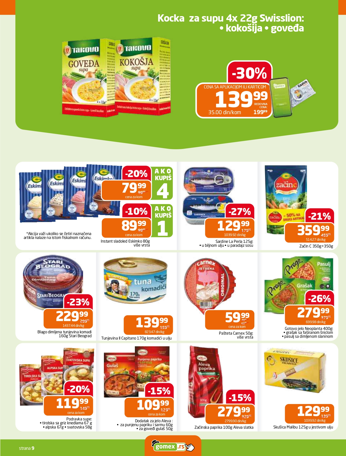 Gomex katalog AKCIJE IZ ŠEŠIRA 16-29.72025.