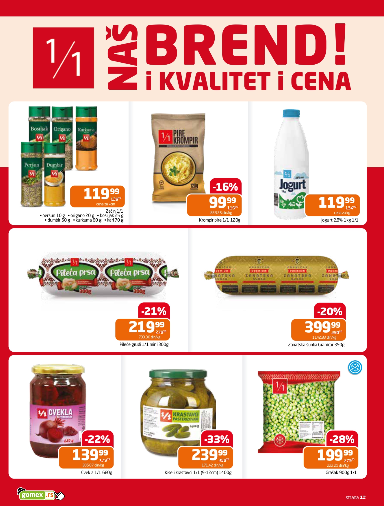 Gomex katalog AKCIJE IZ ŠEŠIRA 30.7-5.8.2025.