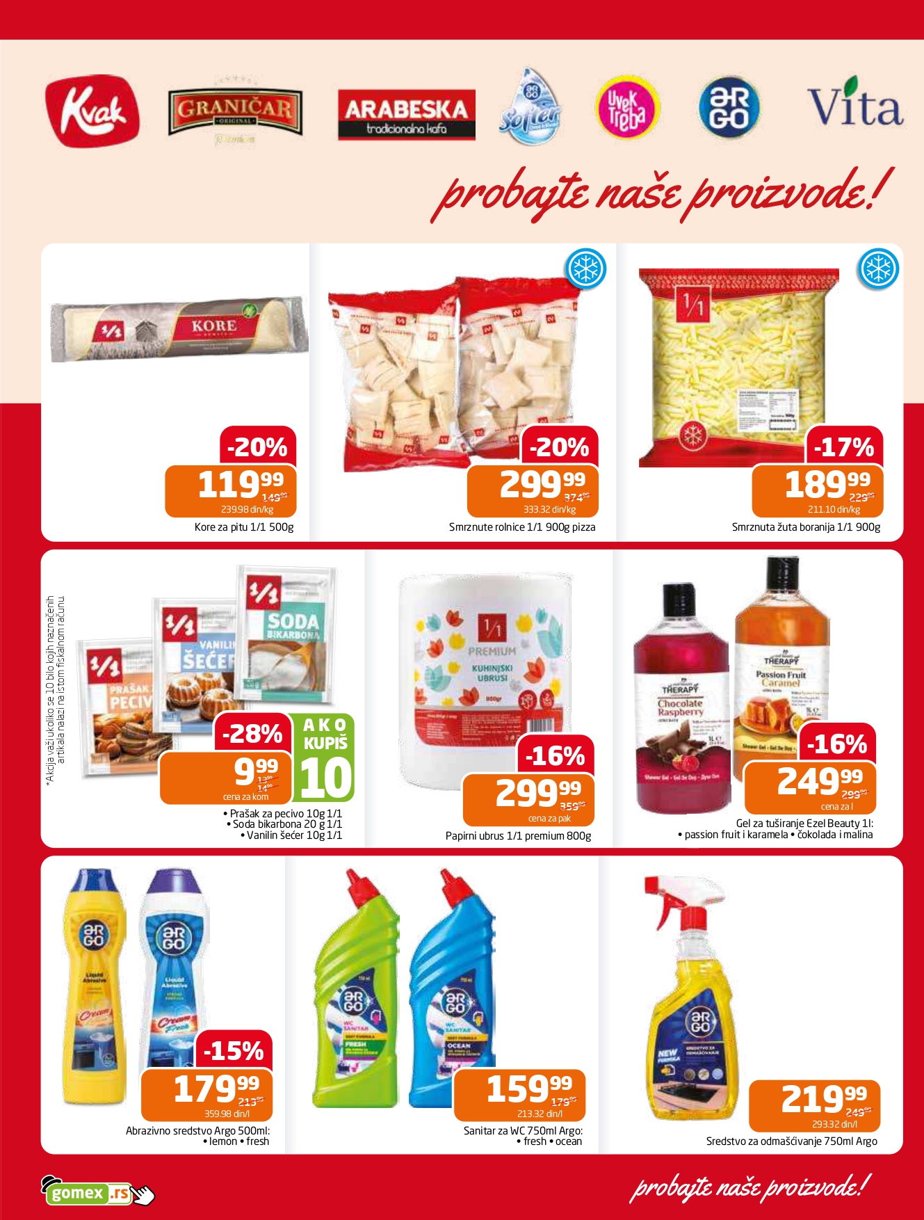 Gomex katalog AKCIJE IZ ŠEŠIRA 2-15.7.2025.