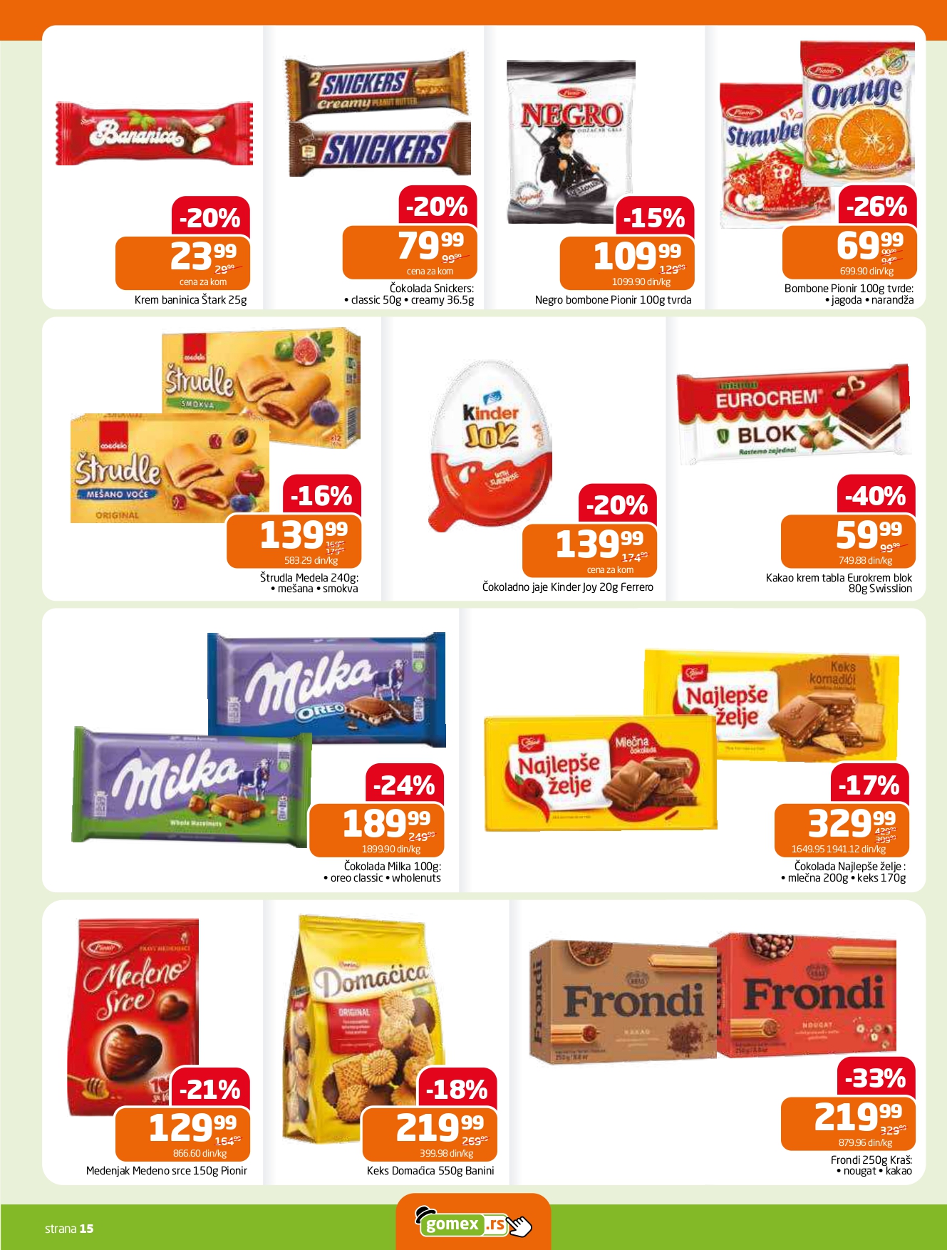 Gomex katalog AKCIJE IZ ŠEŠIRA 2-15.7.2025.