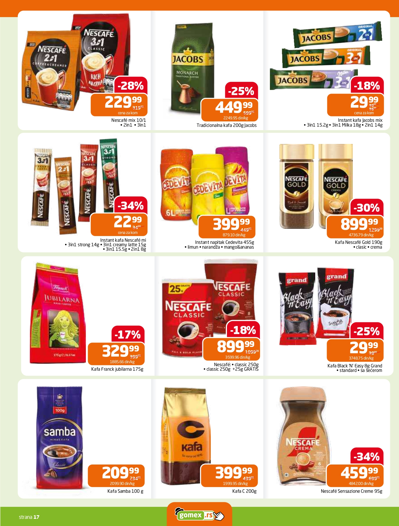 Gomex katalog AKCIJE IZ ŠEŠIRA 16-29.72025.