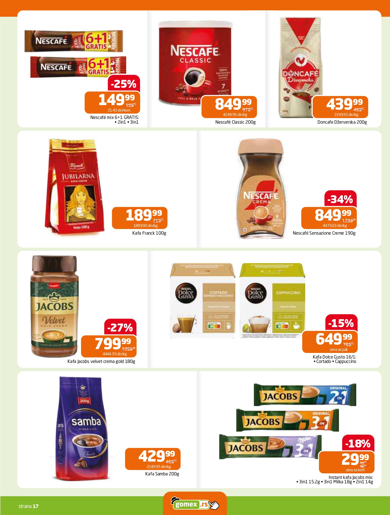 Gomex katalog AKCIJE IZ ŠEŠIRA 2-15.7.2025.