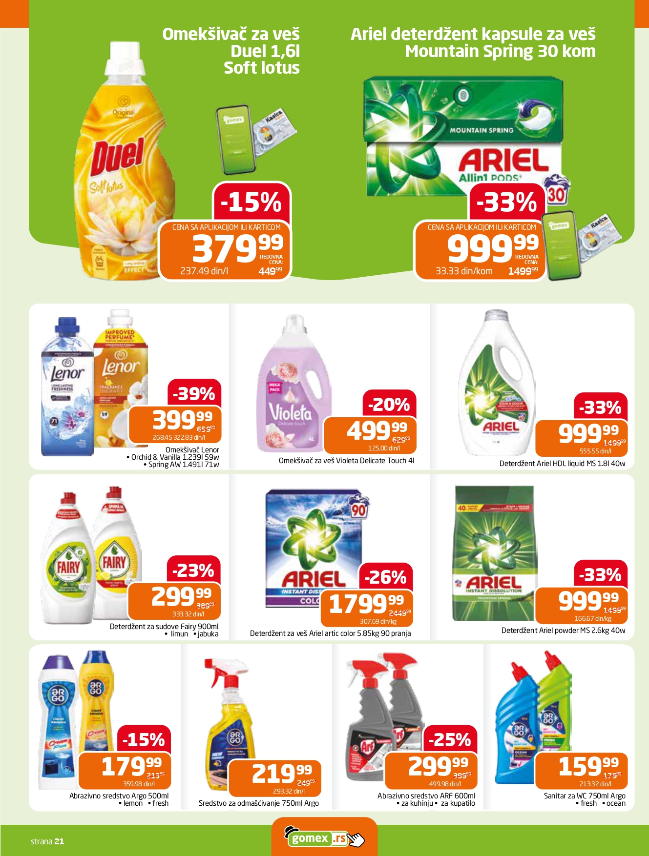 Gomex katalog AKCIJE IZ ŠEŠIRA 30.7-5.8.2025.