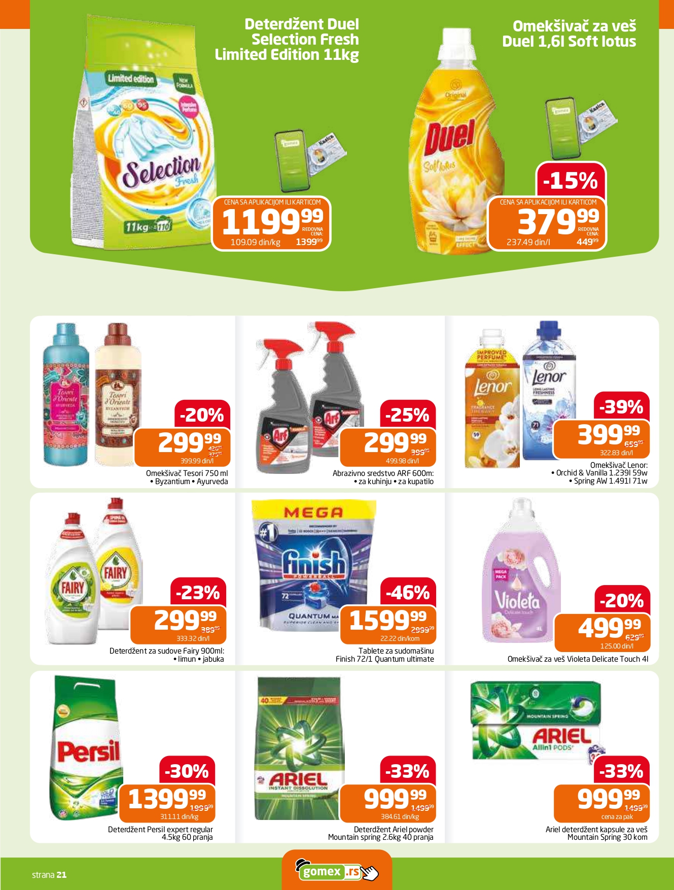 Gomex katalog AKCIJE IZ ŠEŠIRA 2-15.7.2025.
