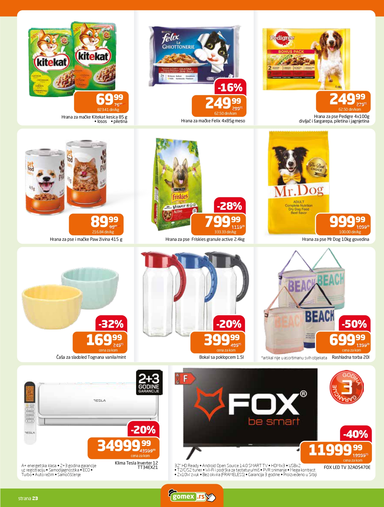 Gomex katalog AKCIJE IZ ŠEŠIRA 30.7-5.8.2025.