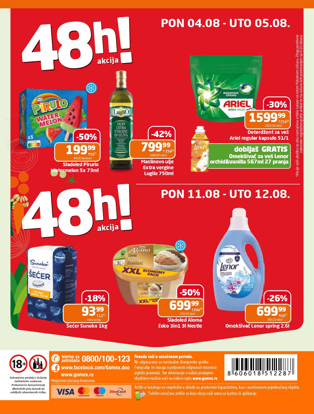 Gomex katalog AKCIJE IZ ŠEŠIRA 30.7-5.8.2025.