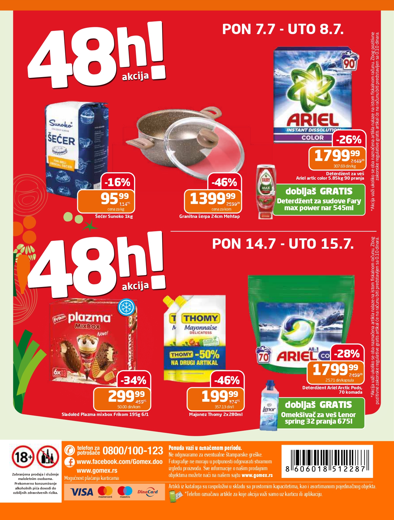 Gomex katalog AKCIJE IZ ŠEŠIRA 2-15.7.2025.