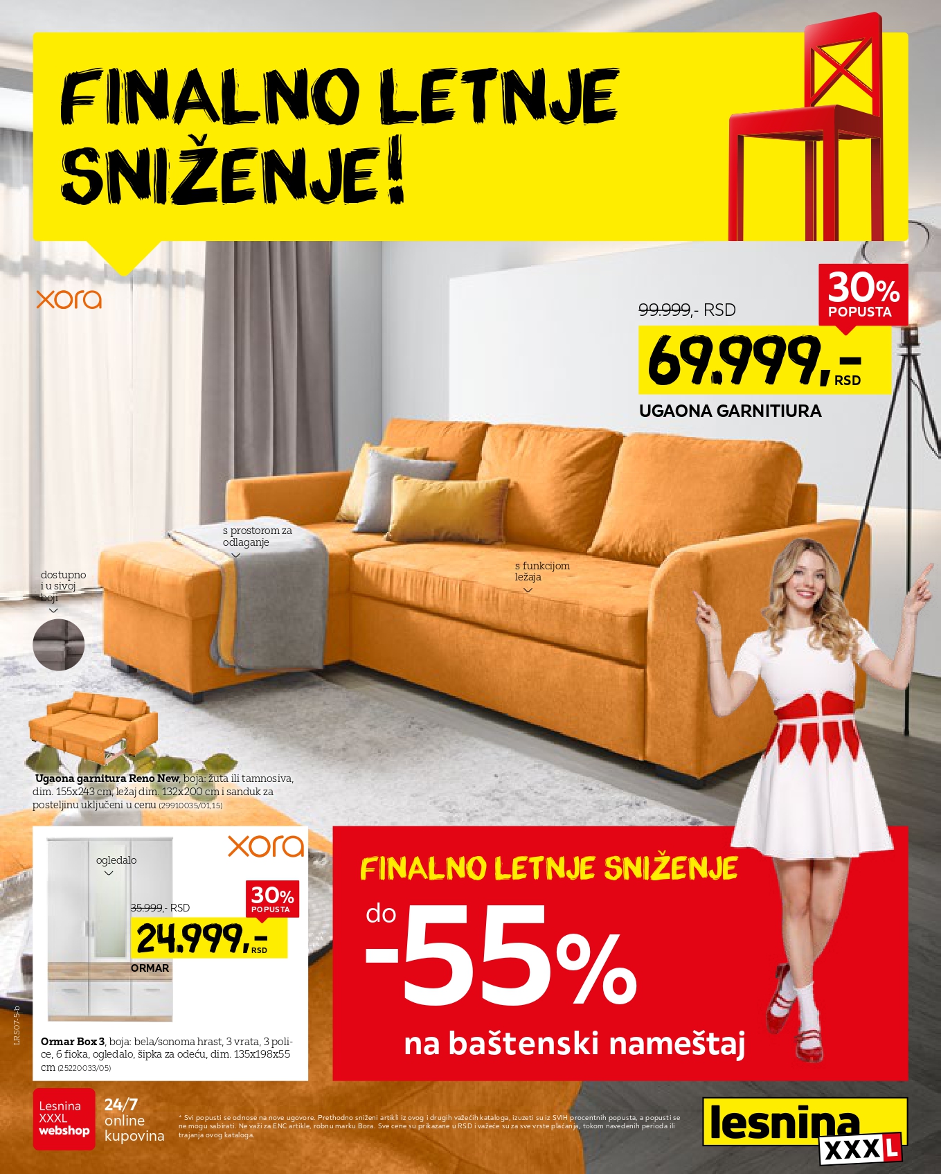 Lesnina XXXL katalog RASPRODAJA 14.7-3.8.2025.