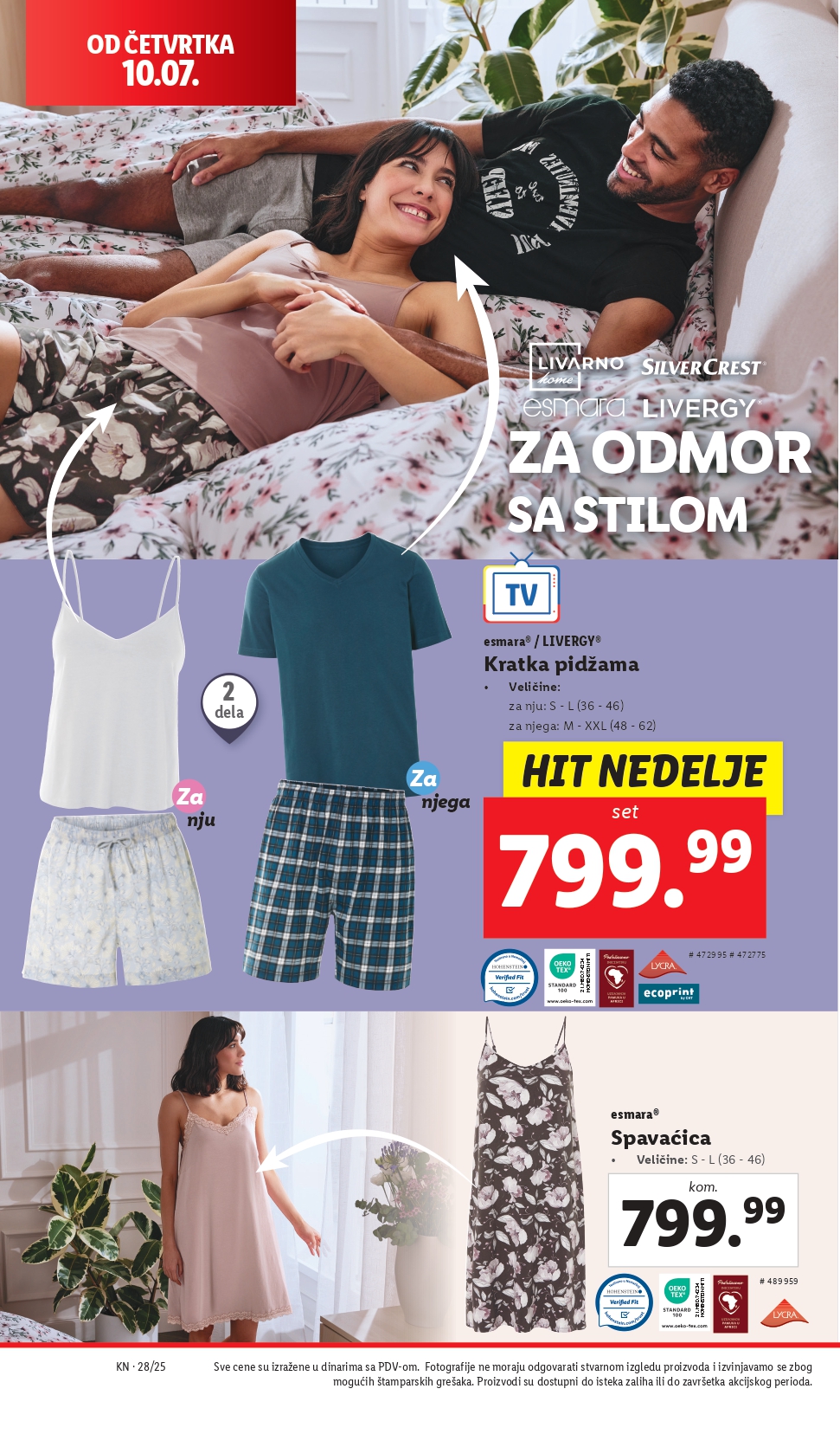 Lidl katalog NEPREHRANA 10-16.7.2025.