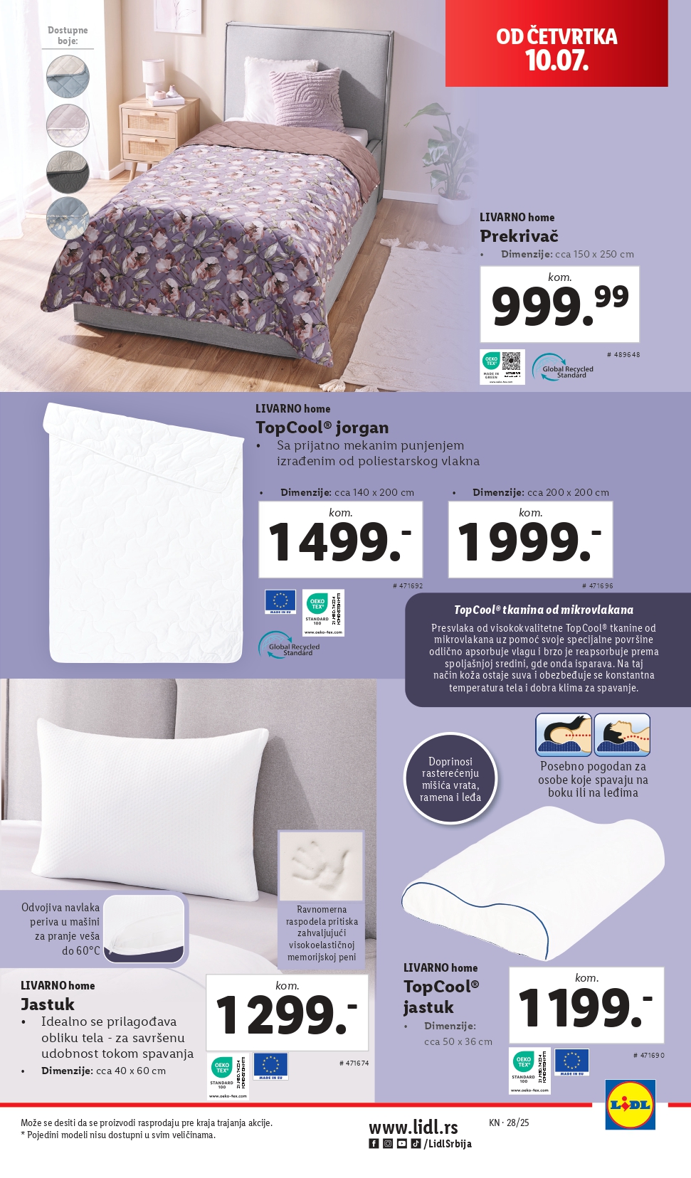 Lidl katalog NEPREHRANA 10-16.7.2025.