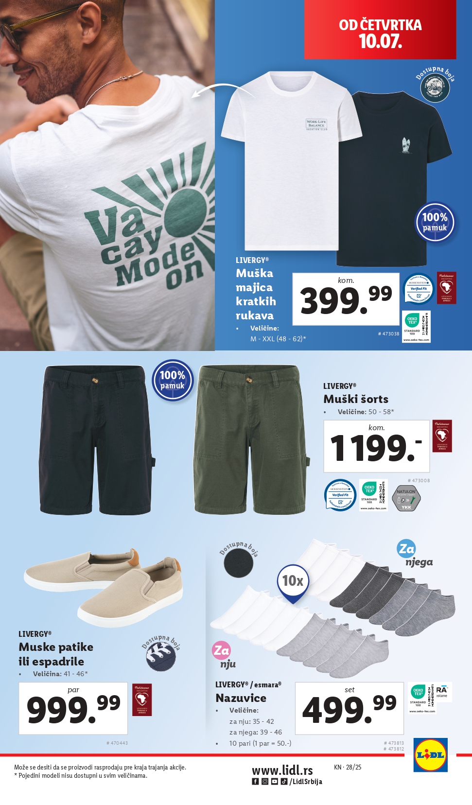 Lidl katalog NEPREHRANA 10-16.7.2025.