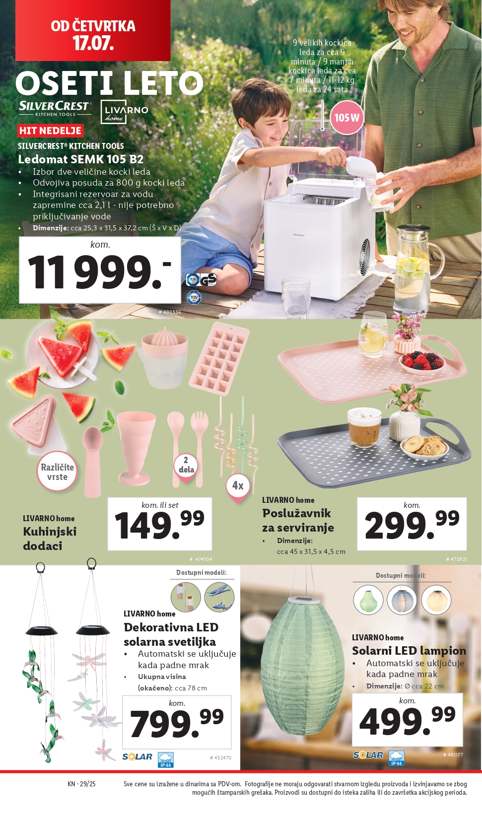 Lidl katalog NEPREHRANA 17-23.7.2025.