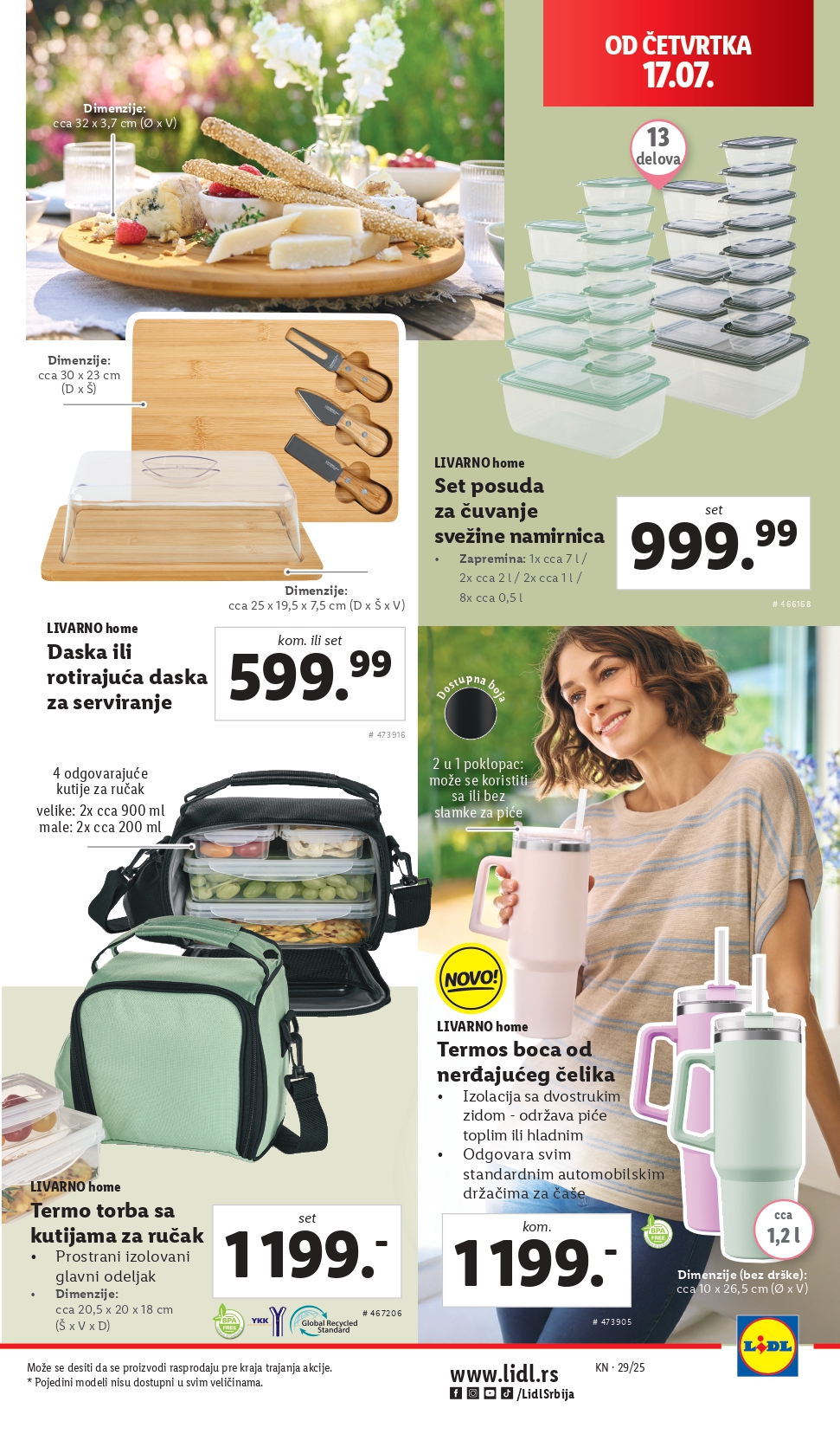Lidl katalog NEPREHRANA 17-23.7.2025.