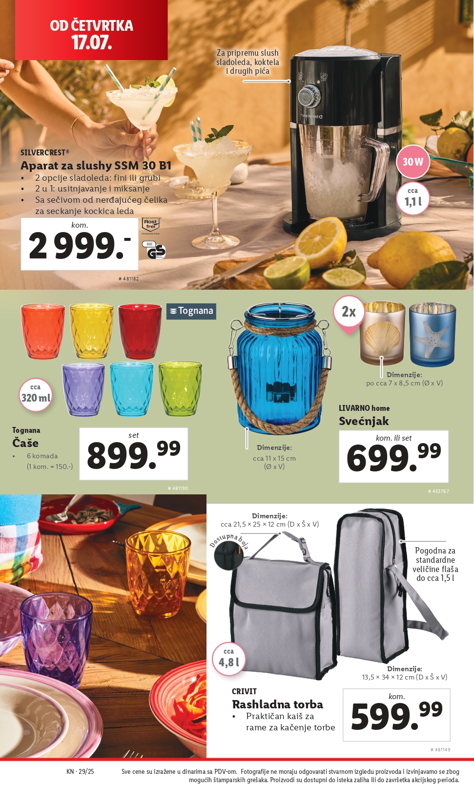 Lidl katalog NEPREHRANA 17-23.7.2025.