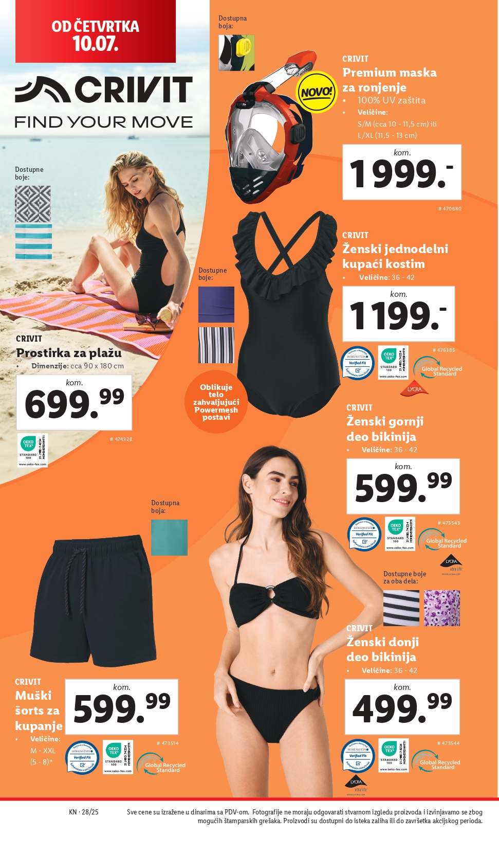 Lidl katalog NEPREHRANA 10-16.7.2025.