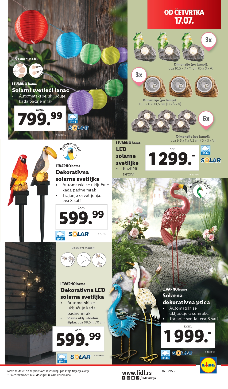 Lidl katalog NEPREHRANA 17-23.7.2025.