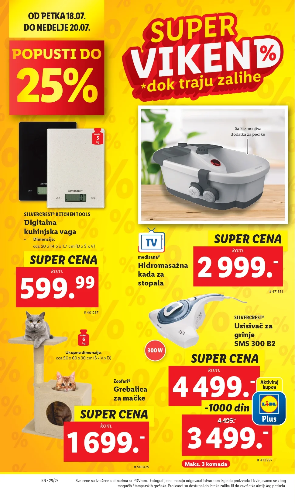 Lidl VIKEND AKCIJA 18-20.7.2025.