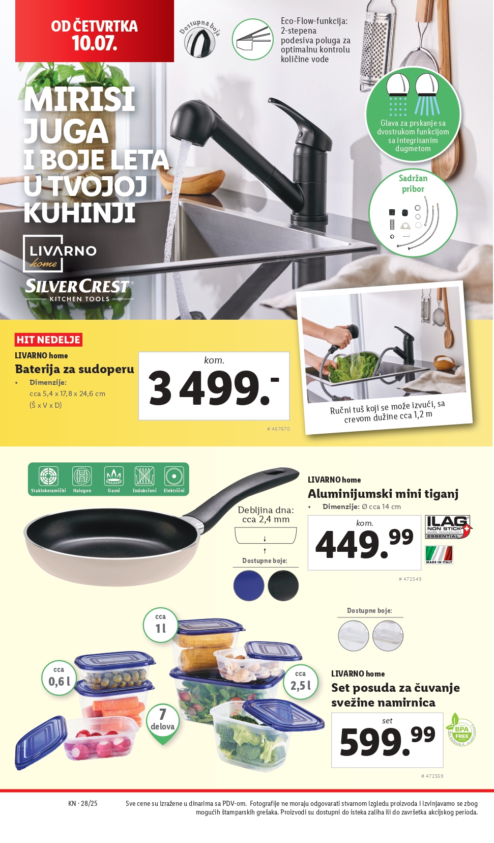 Lidl katalog NEPREHRANA 10-16.7.2025.