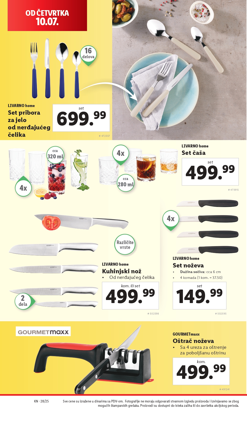 Lidl katalog NEPREHRANA 10-16.7.2025.