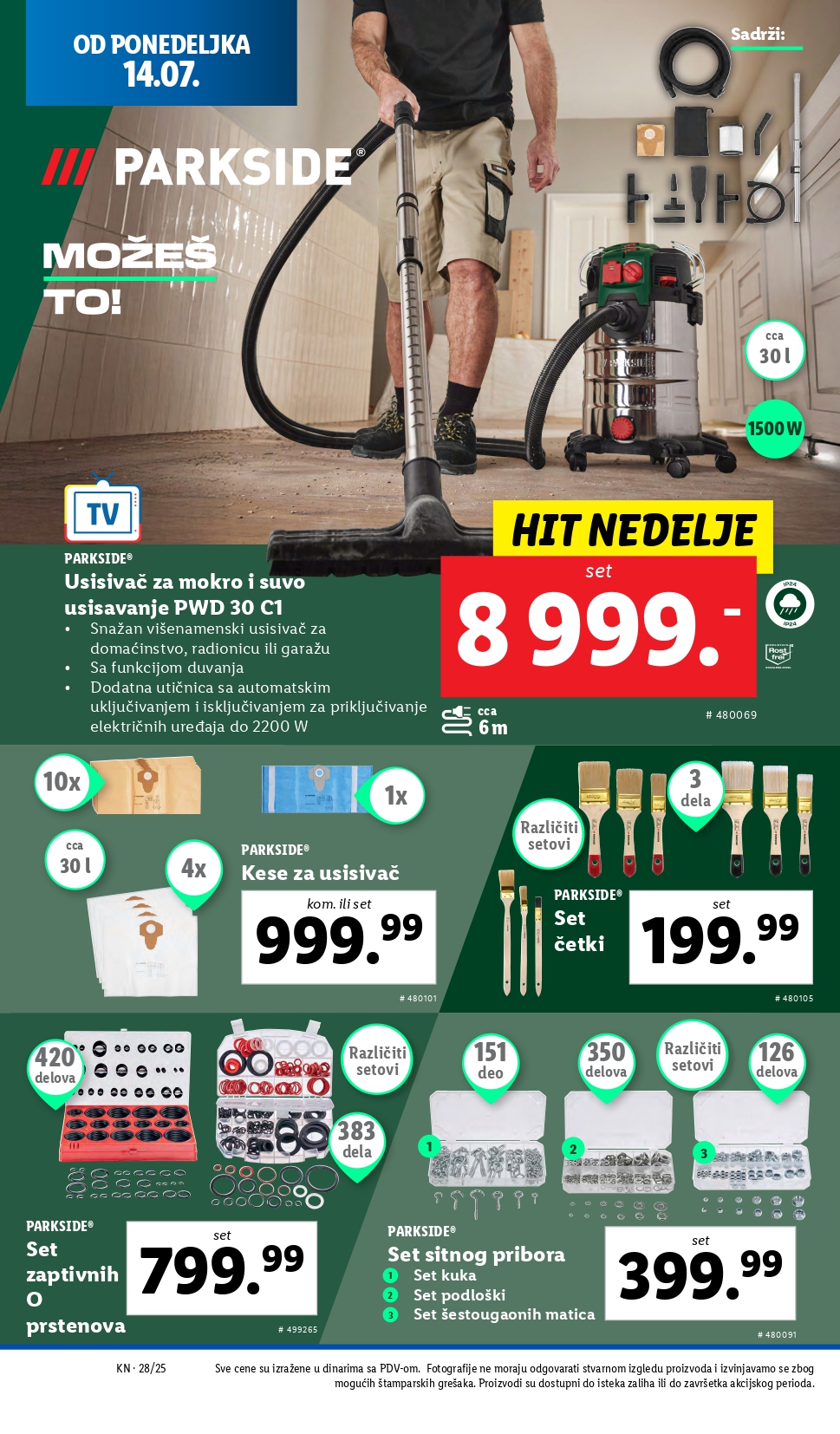 Lidl katalog NEPREHRANA 10-16.7.2025.