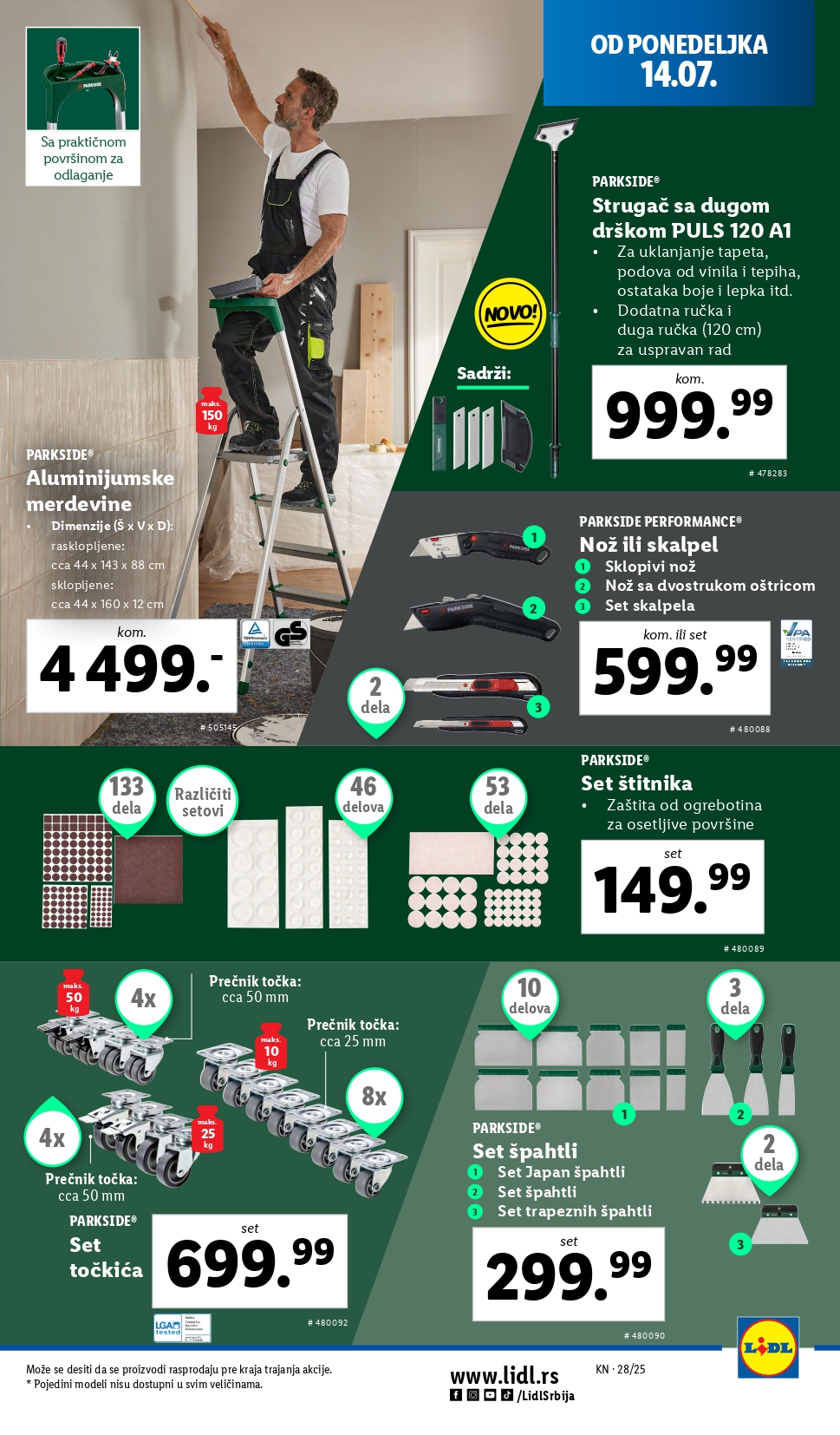 Lidl katalog NEPREHRANA 10-16.7.2025.