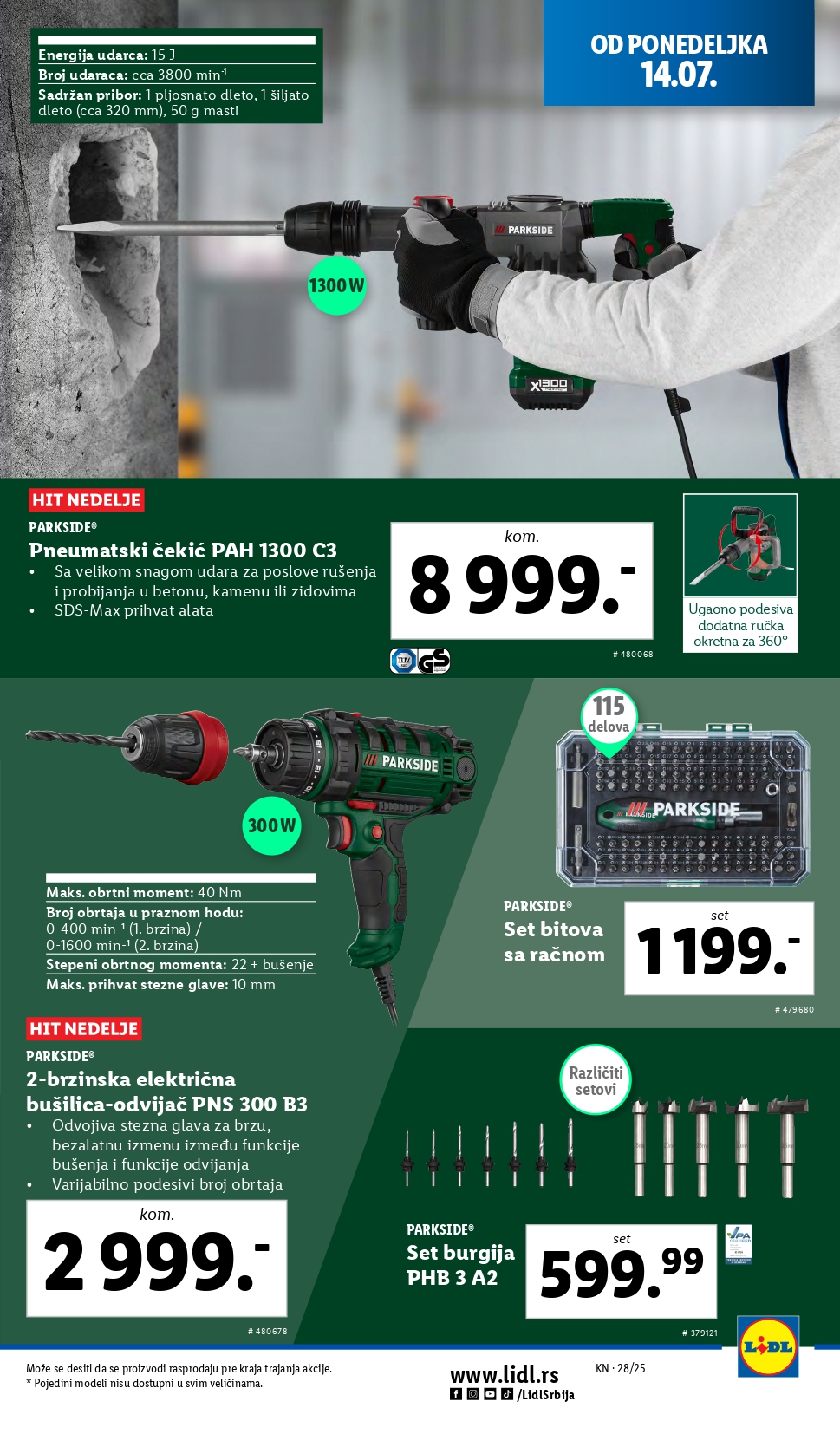Lidl katalog NEPREHRANA 10-16.7.2025.