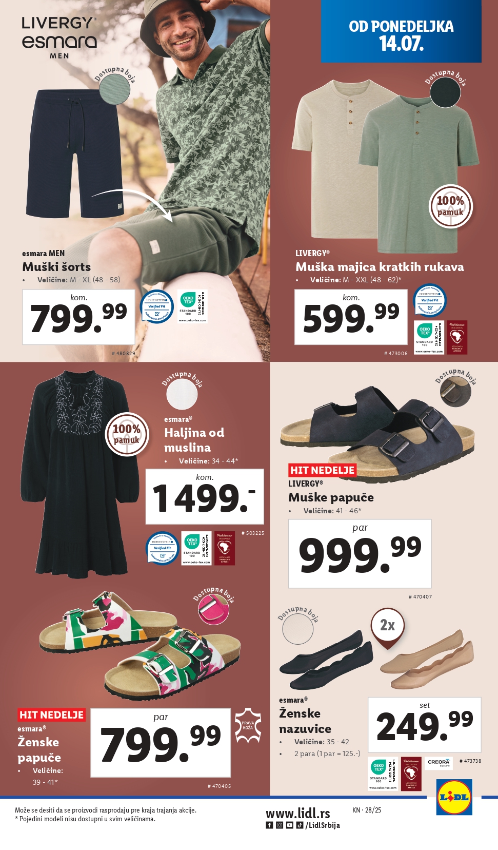 Lidl katalog NEPREHRANA 10-16.7.2025.