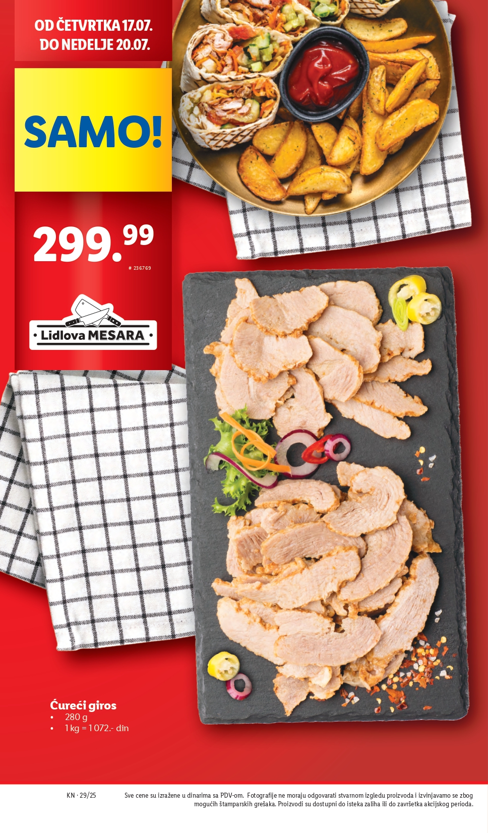 Lidl katalog PREHRANA 17-23.7.2025.