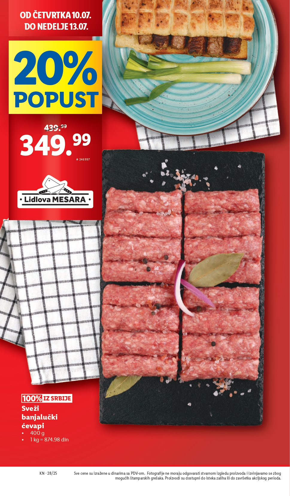 Lidl katalog PREHRANA 10-16.7.2025.