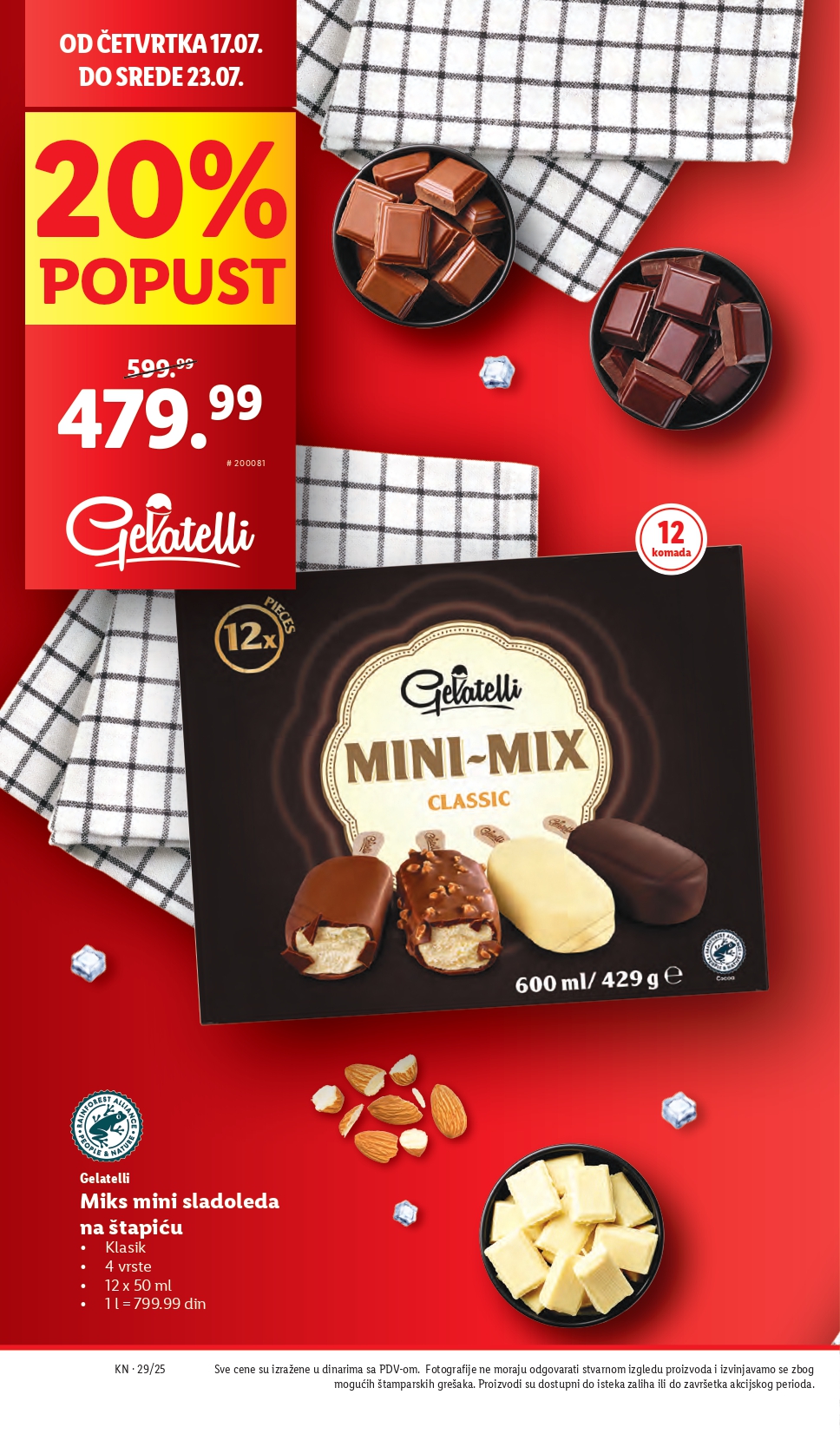 Lidl katalog PREHRANA 17-23.7.2025.
