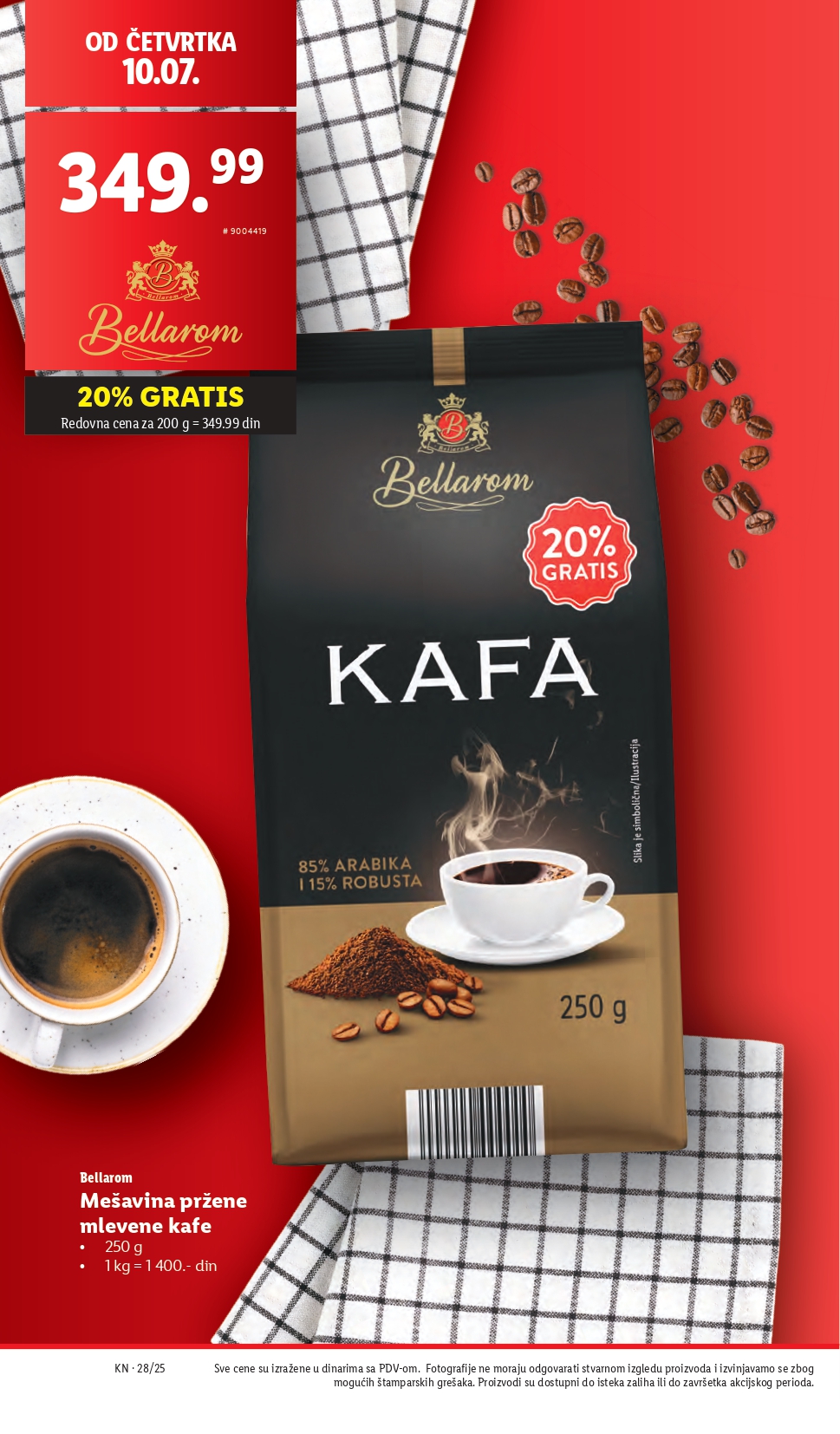 Lidl katalog PREHRANA 10-16.7.2025.