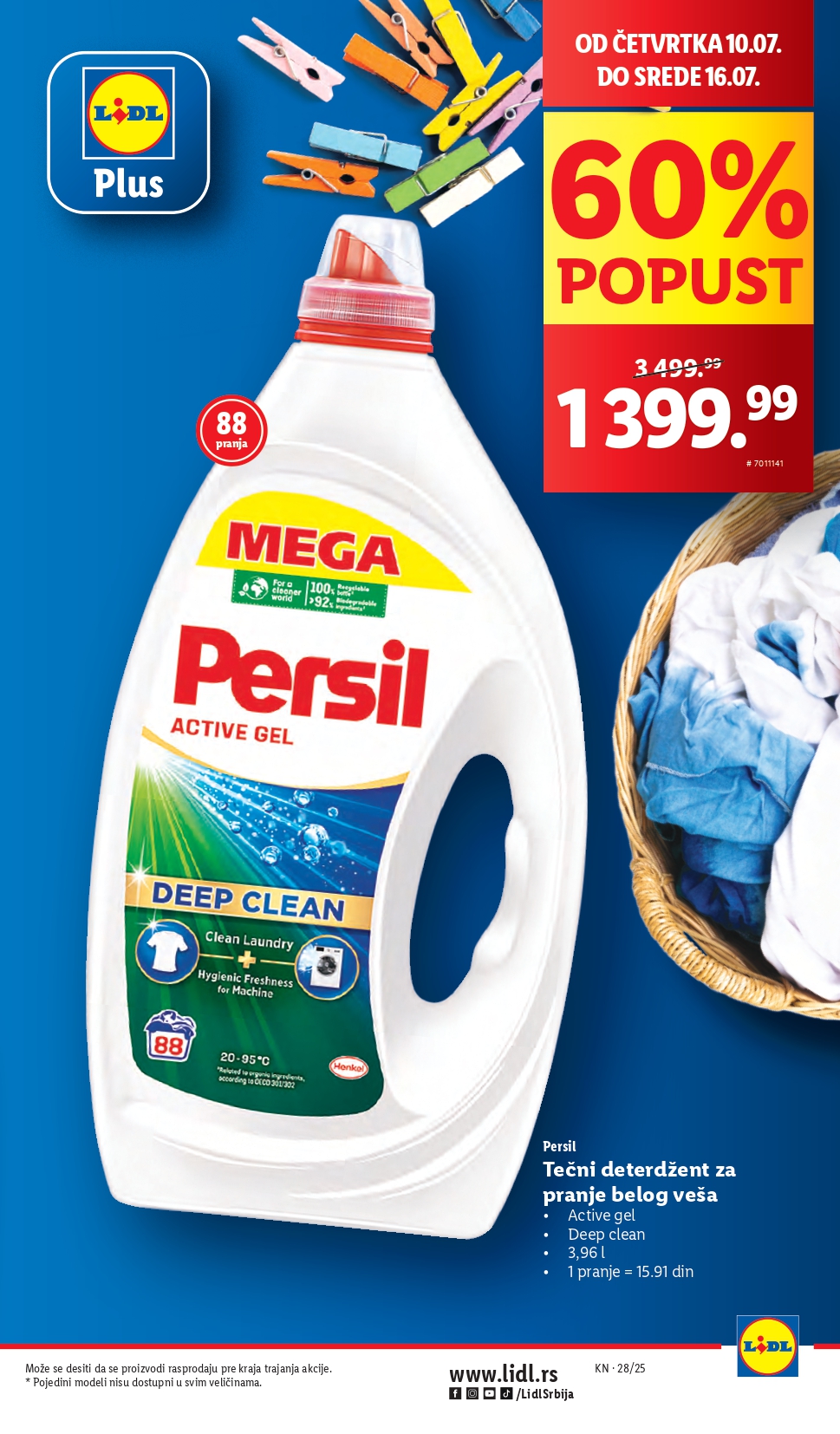 Lidl katalog PREHRANA 10-16.7.2025.