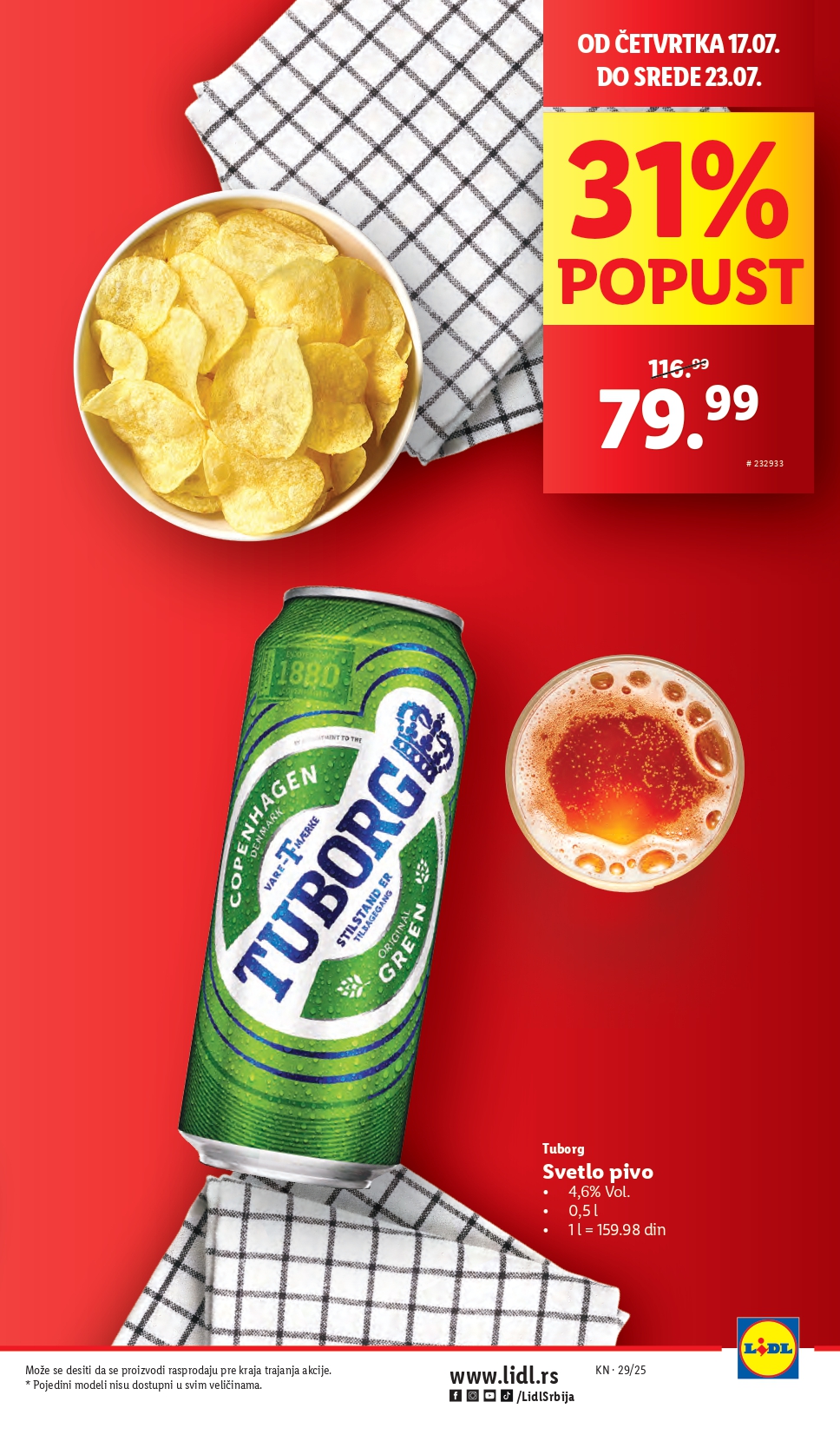 Lidl katalog PREHRANA 17-23.7.2025.