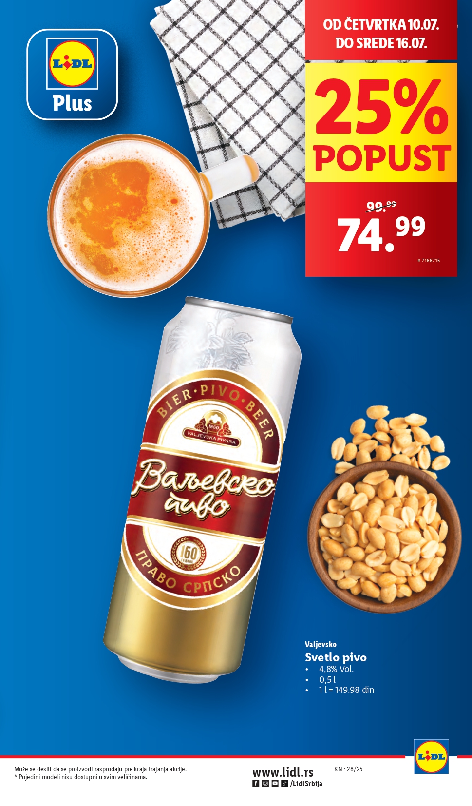 Lidl katalog PREHRANA 10-16.7.2025.