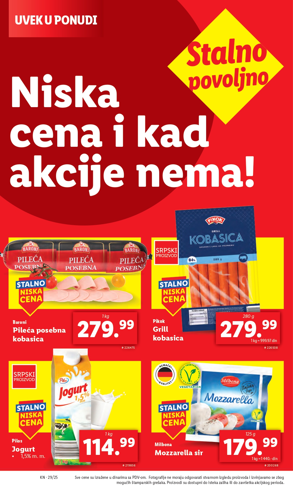 Lidl katalog PREHRANA 17-23.7.2025.