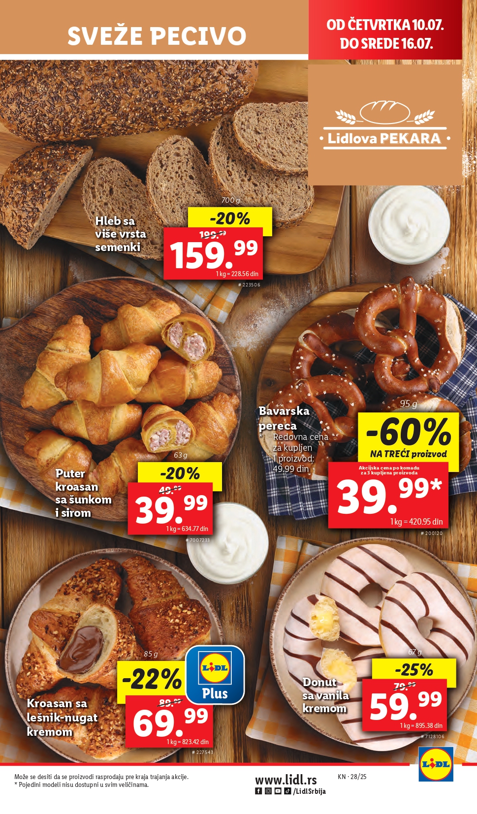 Lidl katalog PREHRANA 10-16.7.2025.