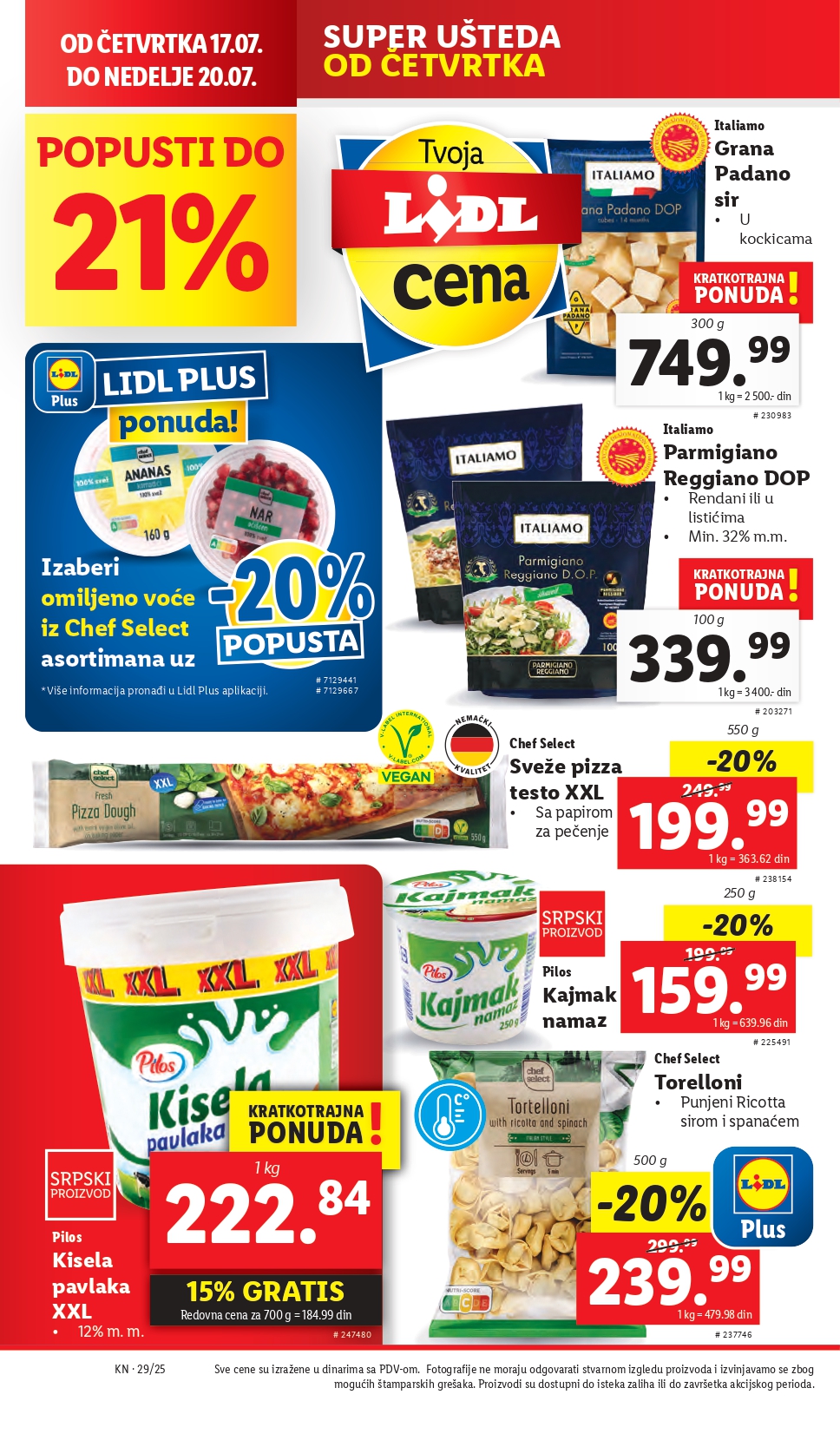 Lidl katalog PREHRANA 17-23.7.2025.