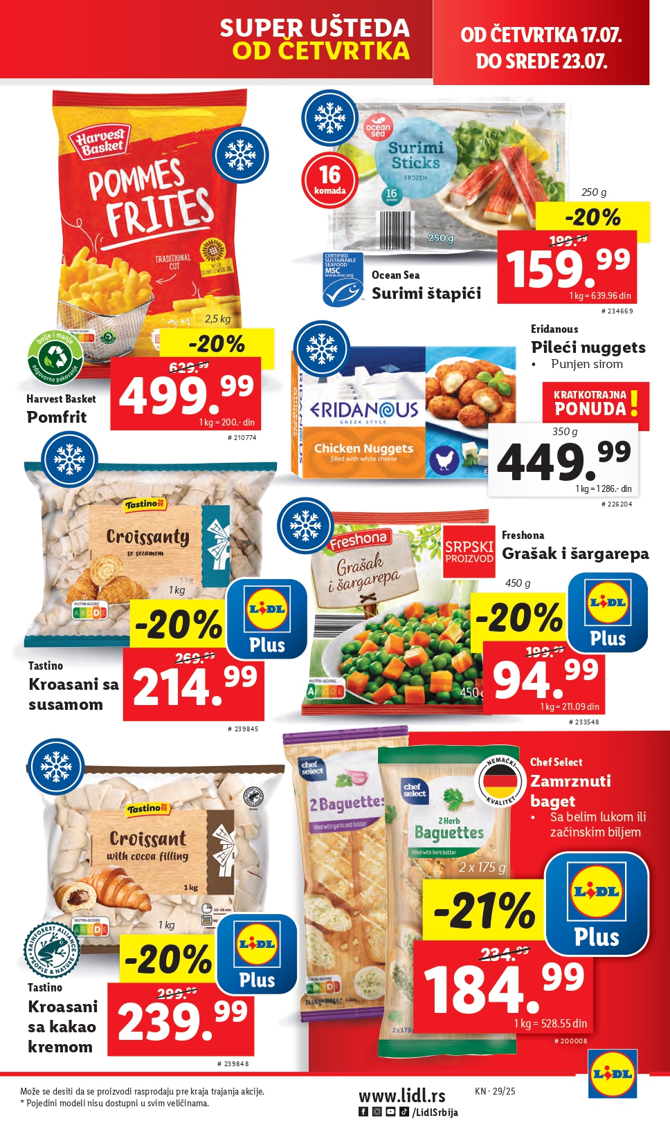 Lidl katalog PREHRANA 17-23.7.2025.