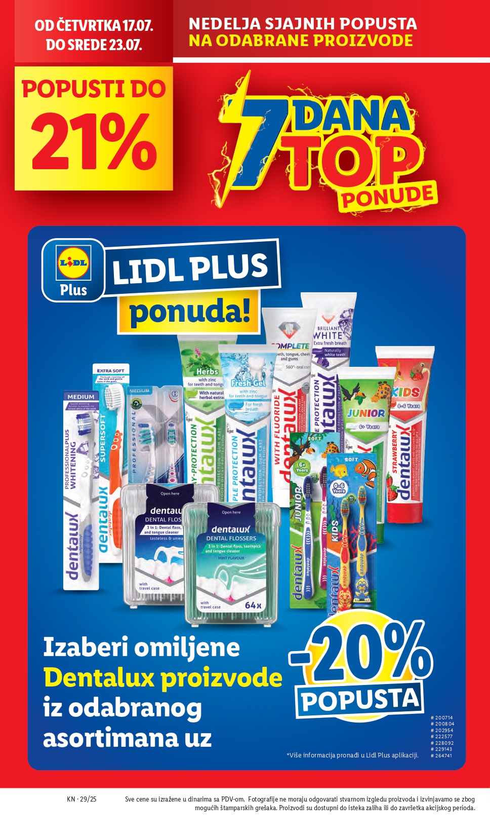 Lidl katalog PREHRANA 17-23.7.2025.