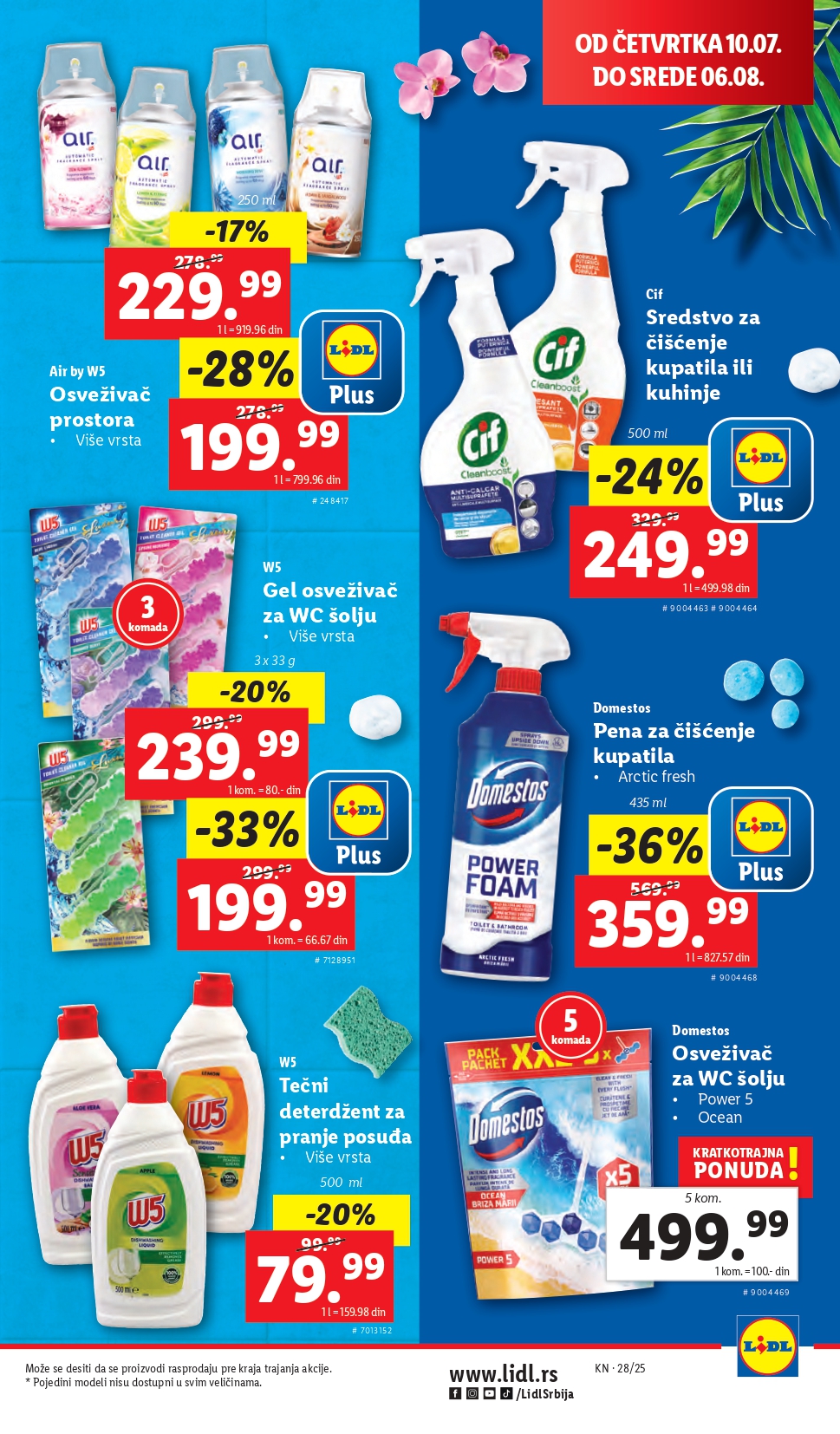 Lidl katalog PREHRANA 10-16.7.2025.