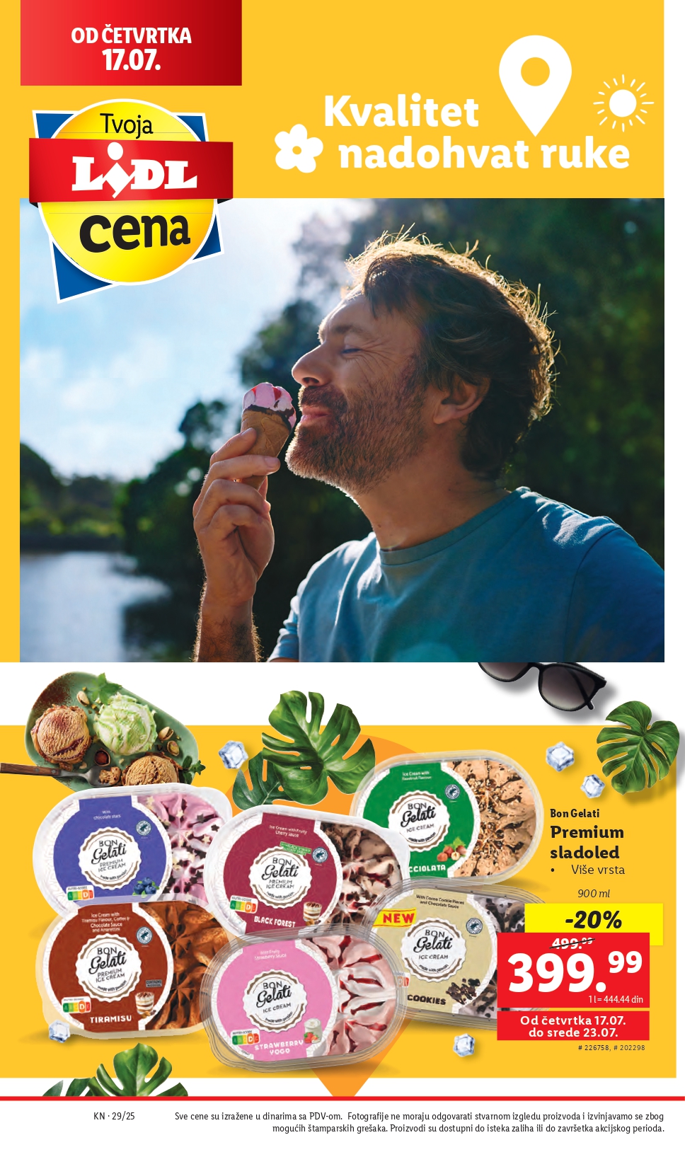 Lidl katalog PREHRANA 17-23.7.2025.