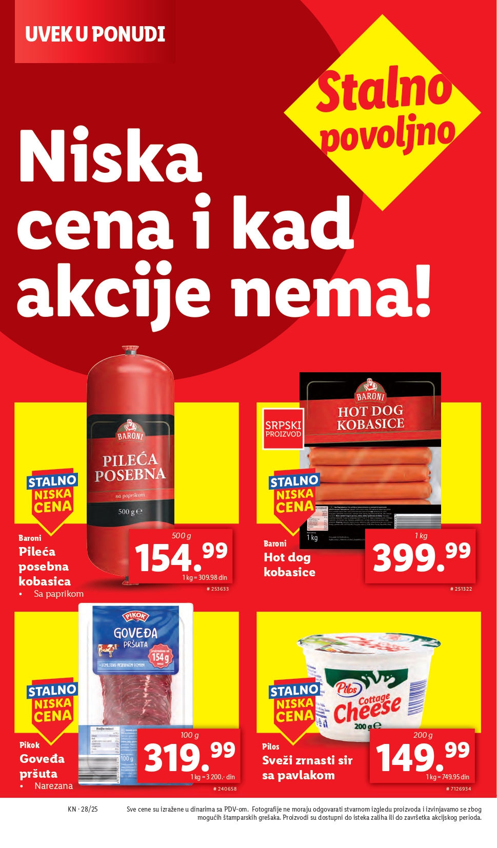 Lidl katalog PREHRANA 10-16.7.2025.