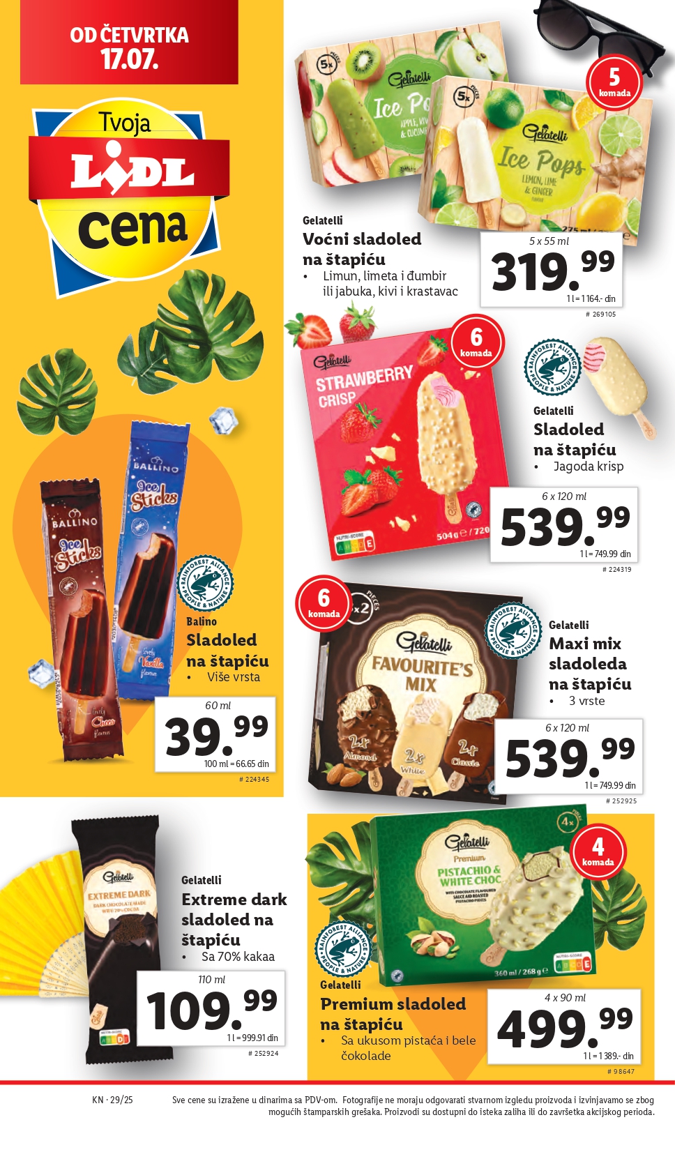 Lidl katalog PREHRANA 17-23.7.2025.