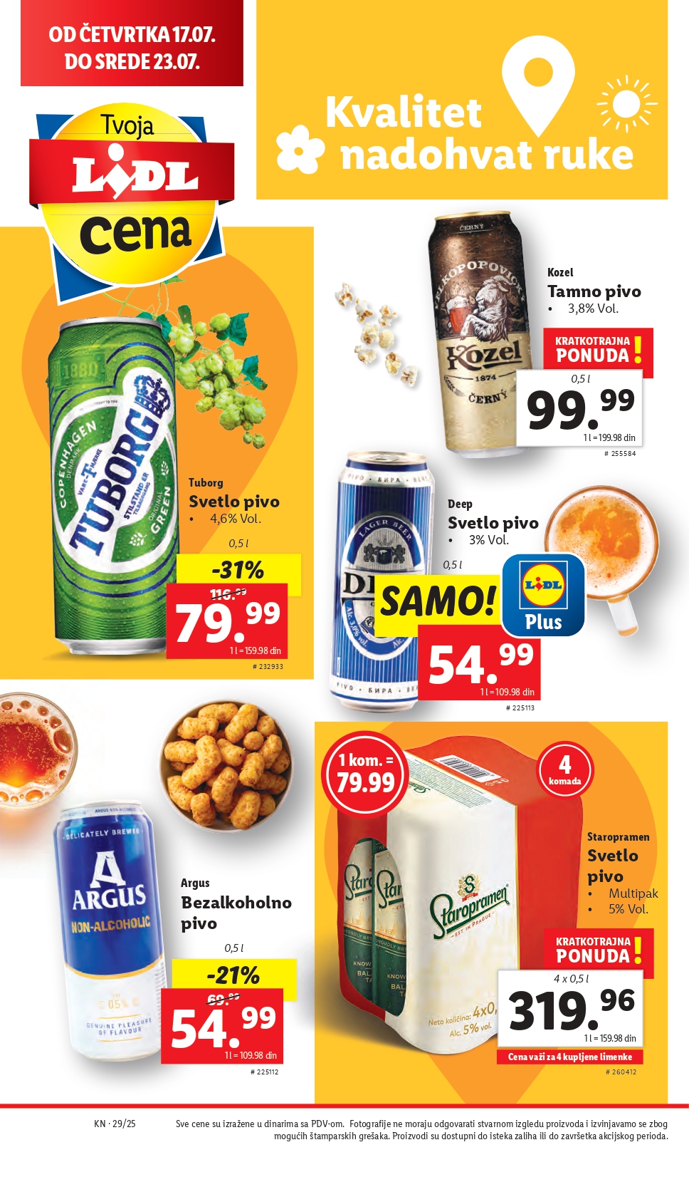 Lidl katalog PREHRANA 17-23.7.2025.