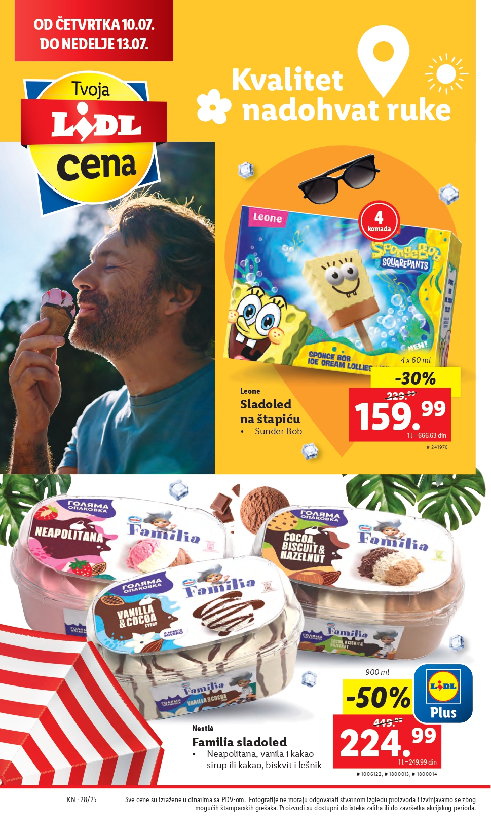 Lidl katalog PREHRANA 10-16.7.2025.