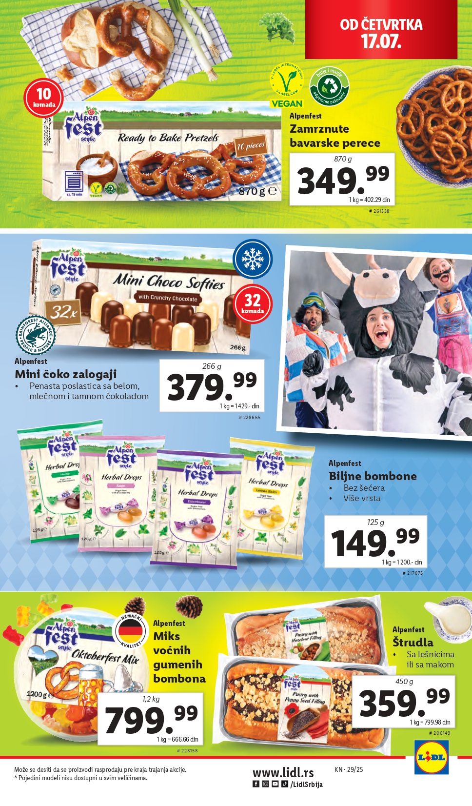 Lidl katalog PREHRANA 17-23.7.2025.
