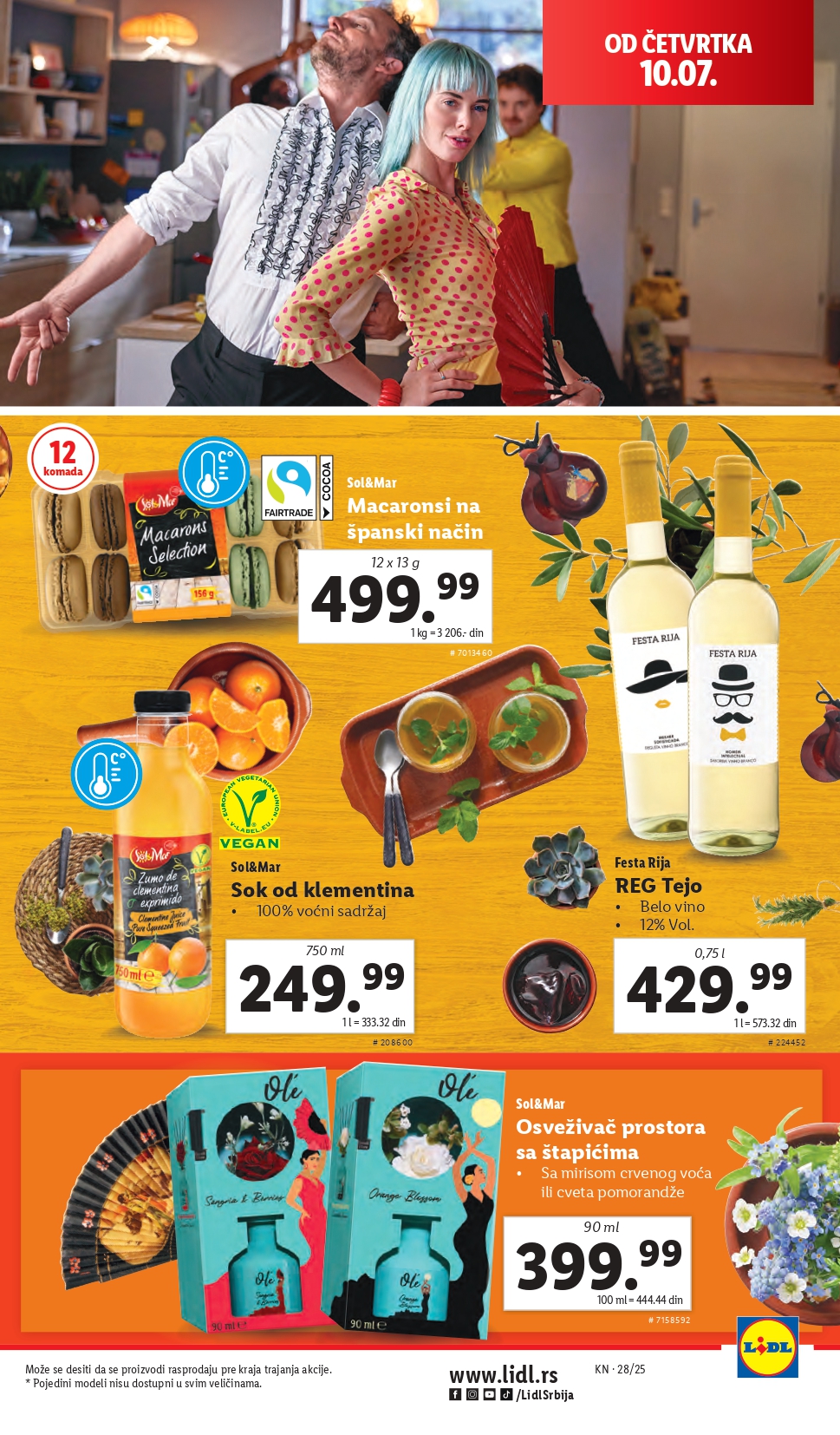 Lidl katalog PREHRANA 10-16.7.2025.